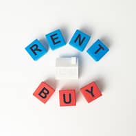 Buy or rent concept metaphor